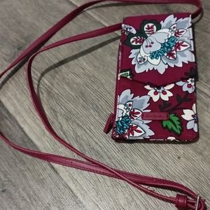 Vera Bradley crossbody 3 in 1 RFID wallet